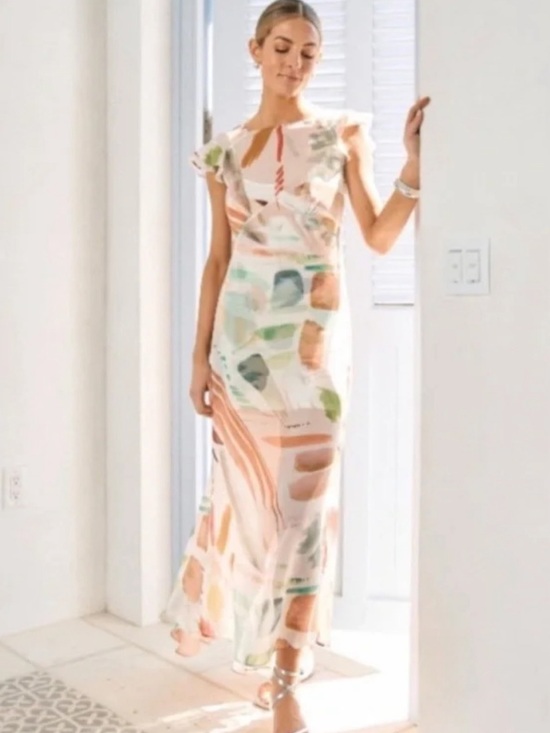 ANTONIO MELANI Dresses & Skirts - ANTONIO MELANI MG Multicolor Mal Paint Print Dress Originally $199